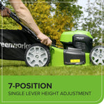 48V Cordless Self-Propelled Lawn Mower with 46cm Cutting Width, 55L Grass Bag, 2 x 4Ah Batteries
